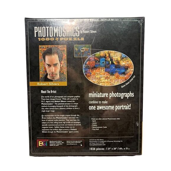 Elvis 1000 Piece Miniature Photographs Puzzle - Photomosaics NEW SEALED - Picture 4 of 6
